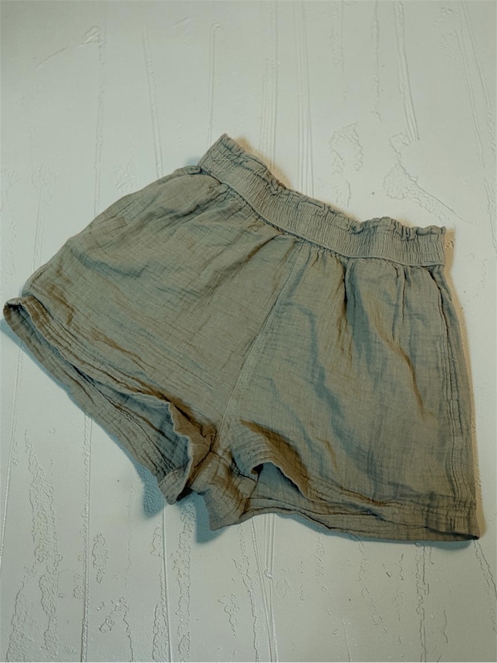Wmn Sm SO Paperbag Green Shorts
